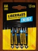 Батарейка "LIBERHAUS ENERGY" LR03 АЛКАЛИН по 1шт.(4/24/96) 