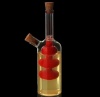 Бутылка для масла,уксуса ,стекл. с двумя пробками 250/100 мл, 8×6×20 см