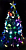 Ёлка Световод 120 см заснеженная с цветными LED-лампами+наконечникLED звезда