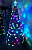Ёлка Световод 210 см заснеженная с цветными LED-лампами+наконечникLED звезда