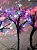Куст светящийся LED 30см цветы-фиолетовые (50)