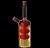 Бутылка для масла,уксуса ,стекл. с двумя пробками 250/100 мл, 8×6×20 см